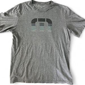 Travis Mathew Men’s Grey Logo Shirt Large Performance Casual Tee